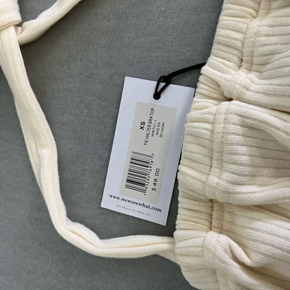 WeworeWhat Halter Top NWT Size XS - Picture 7 of 9